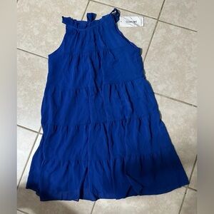 GAOVOT Women's Casual Sleeveless Mini Dress Halter Neck Flowy Tiered Short Dress